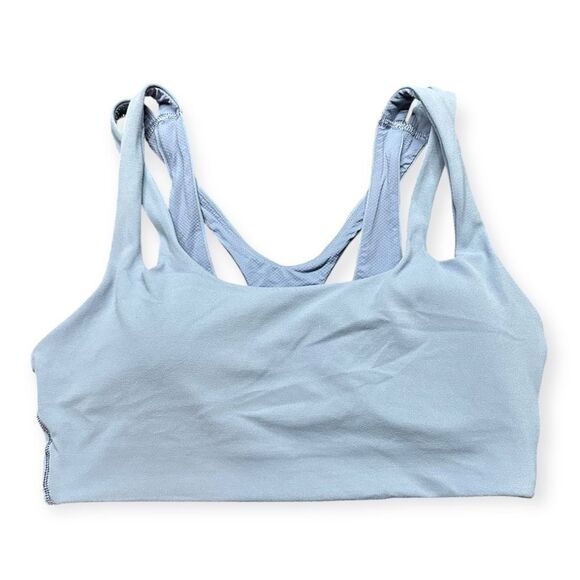 ATHLETA Women’s Cottage Blue Asana Strappy Back Sports Bra Size Small Petite - Picture 3 of 6